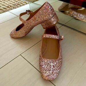 Madewell The Delilah Mary Jane in Glitter Size 7